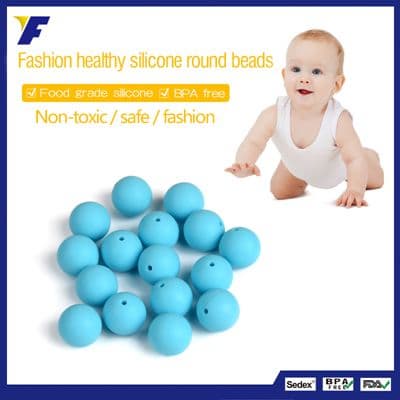 100_ BPA Free Silicone Baby Chew Loose Beads
